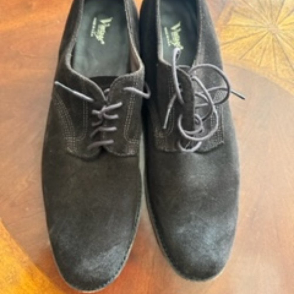 Men's Dark Brown Suede Shoes Size 13
